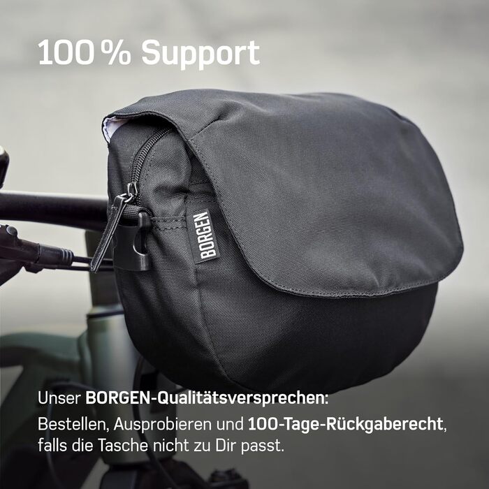 Велосумка Borgen KLICKfix на кермо, водостійка, 5 л, чорна