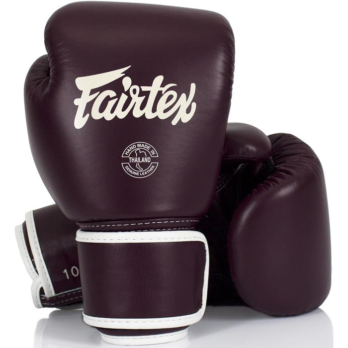 Боксерські рукавички Fairtex BGV16 темно-бордові шкіряні Муай Тай