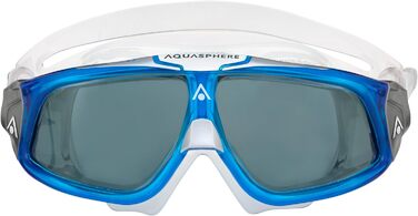 Тюлень AQUASPHERE Окуляри для плавання, окуляри для плавання для чоловіків та жінок із захистом від ультрафіолету, силіконовий ущільнювач, лінзи проти запотівання та протікання (сині та прозорі)