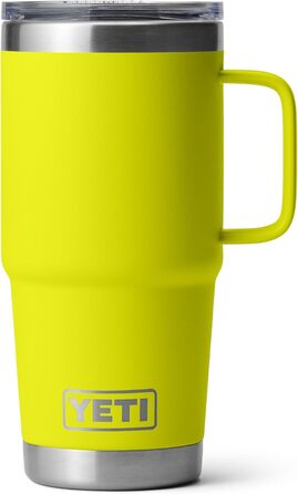 Термокружка YETI Rambler 591 мл, нержавіюча сталь, вакуумна ізоляція, кришка Stronghold, жовта