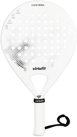 Ракетка VirtuFit Padel - Управління - Початківець/Просунутий - Біло/Чорна