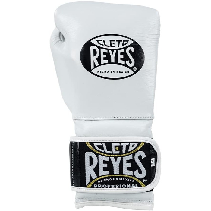 Тренувальні рукавички Cleto Reyes з додатковою м'якою підкладкою - Velcro - 453 г білі (звичайна підкладка) 12 унцій