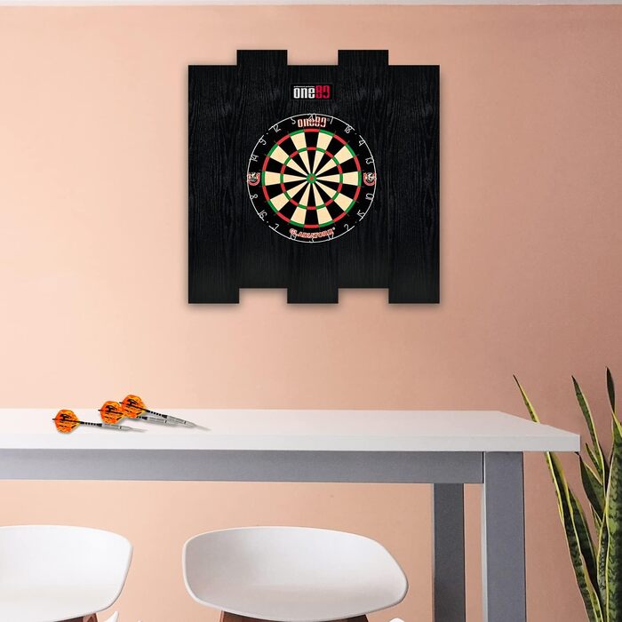 Захисне кільце та плівка для дартсу, 80 Dartboard Surround, чорний