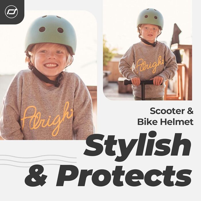 Дитячий шолом Scoot and Ride з регульованими ремінцями, матовим покриттям, розміри S/M, LED-ліхтарем і м’якою флісовою підкладкою для безпеки