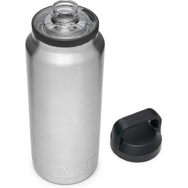 Термос-пляшка YETI Rambler, вакуумна, нержавіюча сталь, кришка