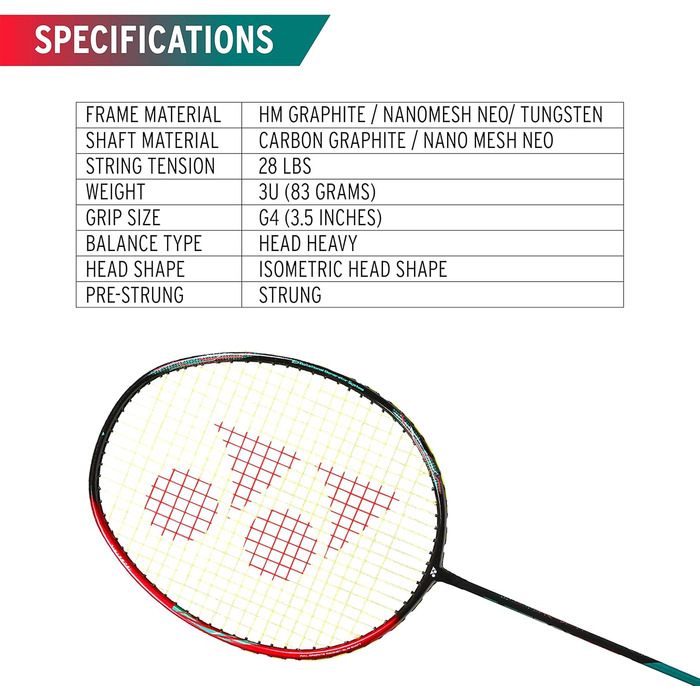 Ракетка YONEX Astrox 38 D для бадмінтону