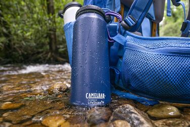 Пляшка для води для дорослих Eddy Lifestraw проти 1 л, військово-морський, один розмір