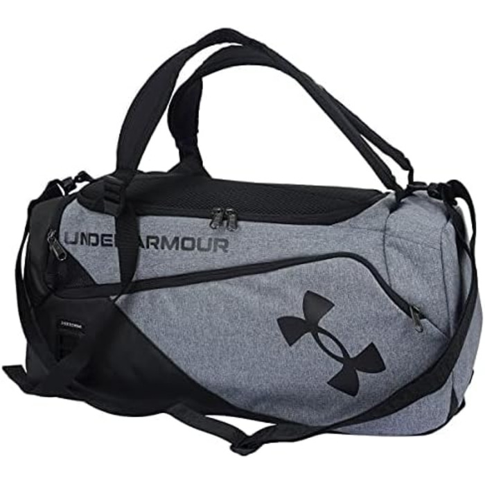 Спортивна сумка Under Armour UA містить спортивну сумку Duo SM Duffle (одного розміру, сіра смола середнього вересу, одномісна)