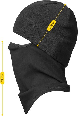 Маска для обличчя Snowledge Ski Balaclavas (S-4XL, чорна)