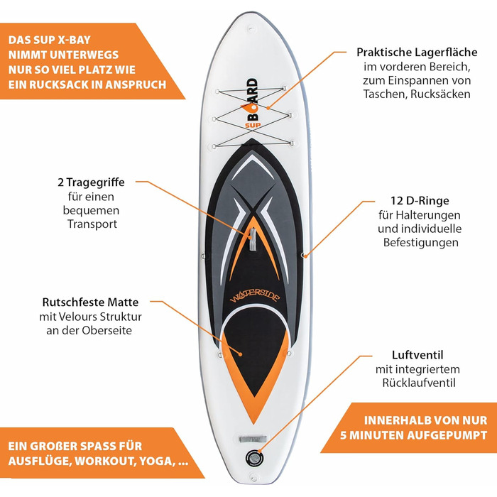 Набір SUP Board 3.0 X-Bay Надувна дошка для веслування 3м