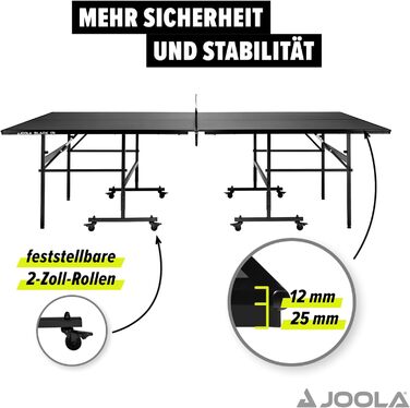 Стіл JOOLA всередині 13 складаний з сіткою, 274x152.5x76 см