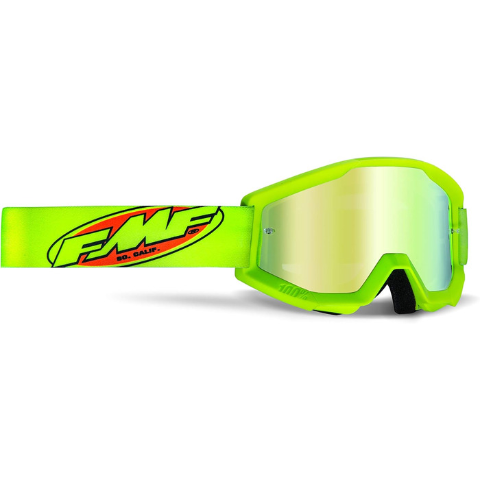 Окуляри FMF Unisex Powercore MX ( в упаковці) (один розмір, жовте дзеркало)