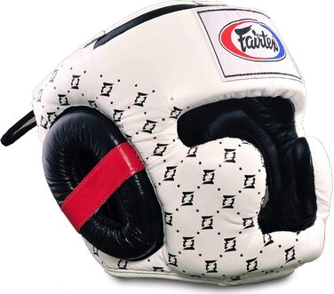 Захист голови Fairtex Spuer Sparring HG10, білий/чорний, M