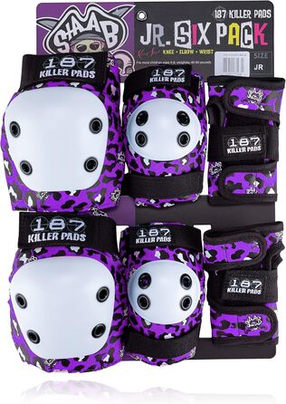 Дитяче захисне спорядження Protection Junior Six Pack (один розмір, Staab Purple), 187 KILLER PADS