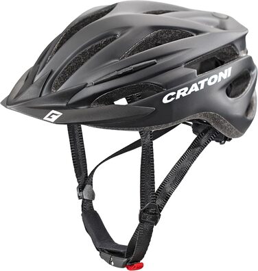 Шолом Cratoni Pacer MTB L/XL 58-62см матовий чорний нашивка