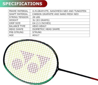 Ракетка для бадмінтону YONEX Astrox 38S (смарагд-зелена)