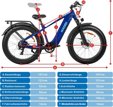 Електровелосипед HAOQI 250Вт 48В 20Ач 26