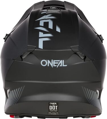 Шолом для мотокросу O'NEAL 5SRS V.23, ендуро, поліакрил, 2 зовнішні оболонки та 2 EPS, підвищена безпека, чорний, XXL, для дорослих
