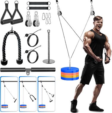 Фітнес-обладнання Lyndwin Cable Pull Lat Pulldown, трицепс, аксесуари