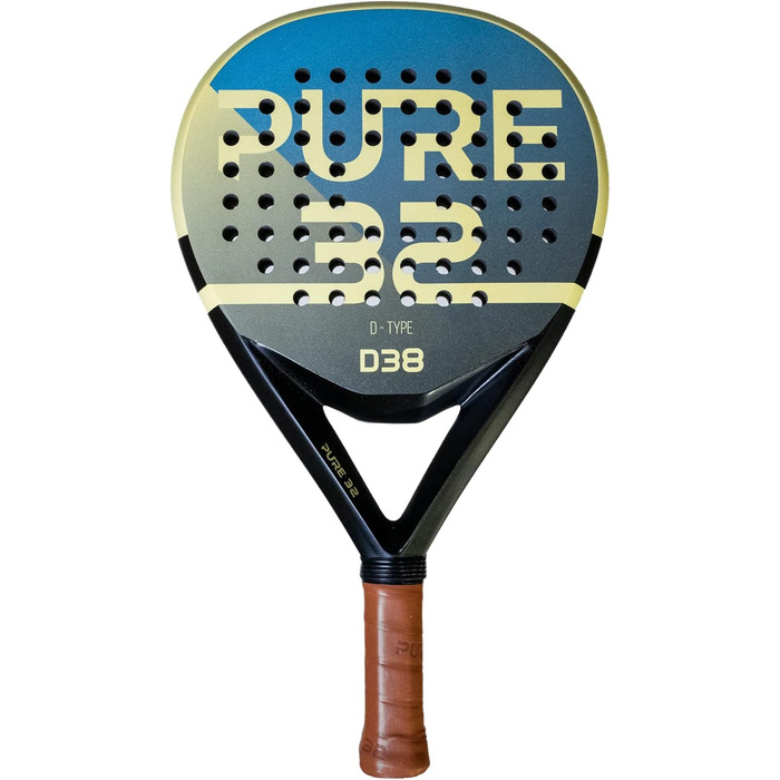 Ракетка Pure32 Dynamic D38 Power Padel, карбонова, чорна серцевина Eva