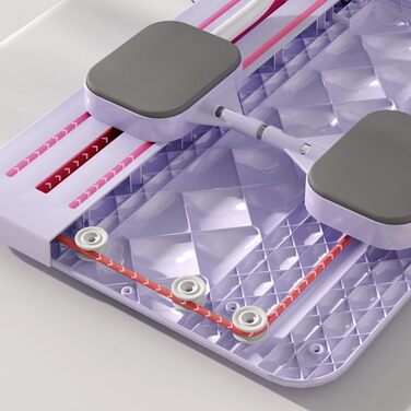Багатофункціональна дошка для живота, складна дошка для пілатесу, набір дошок для реформування пілатесу, портативний тренажерний зал для дому, багатофункціональний тренажер для любителів фітнесу та початківців фіолетовий