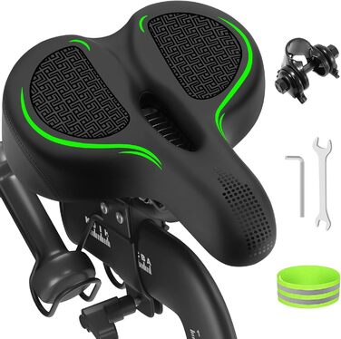 Велике велосипедне сідло сумісне з Peloton Bike/Bike+, широке комфортне сідло для чоловіків і жінок, м'яка подушка на велосипед, заміна сідла для шосейного, спін-байка, круїзера