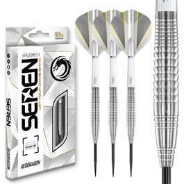RED DRAGON Darts Seren Pure – професійні дротики з вольфраму 90%, сталевий наконечник, набір із крилами та держателями, різні стилі та ваги (21–25 г)