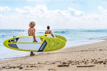Надувна SUP-дошка AZTRON Nova Compact 305x81x15 см, жовто-сіра, для дорослих