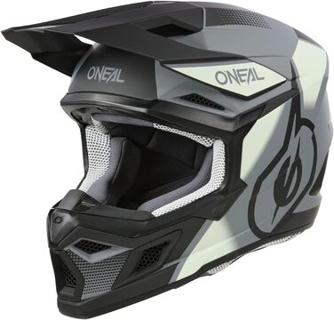 Мотокросовий шолом O'NEAL 3SRS Vision V.24 для дорослих, ABS корпус, вентиляція, чорний/сірий, розмір L