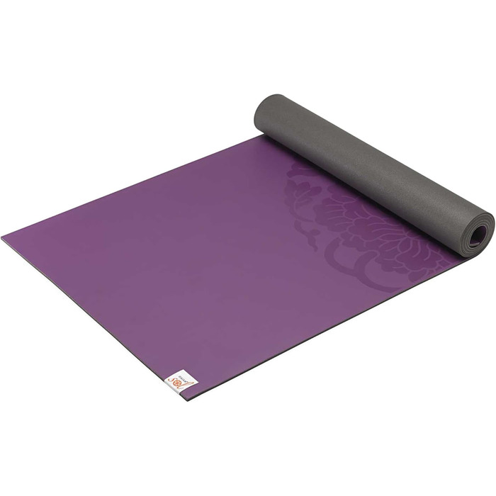 Килимок для йоги Gaiam Sol сухий хват для гарячої йоги 68'x24'x5мм фіолетовий