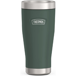 Термокружка Thermos ICON 470 мл зелена, ізольована, з нержавіючої сталі, для кави, тримає тепло 7 годин, холод 22 години, герметична, можна мити в посудомийці, BPA-free