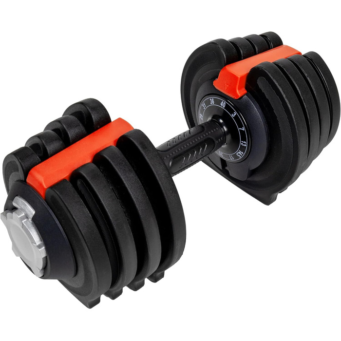 Регульована гантеля Body Sport 1,4–18,1 кг з антиковзною ергономічною ручкою