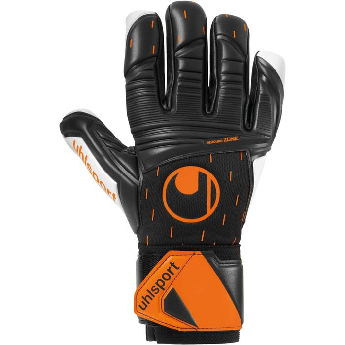 Рукавички воротаря uhlsport Speed Contact Supersoft (чорні/білі/помаранчеві)