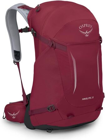 Рюкзак Osprey Hikelite 28 л Sangria Red S-M для туризму