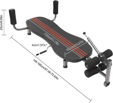 Тренажер для спини EurHomePlus Inversion Table, регульований, до 150 кг