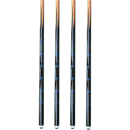 Цілісний будиночок Cues Billiard Cues Eco, приблизно 140 см з шкірою, що загвинчується приблизно 12 мм