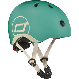 Дитячий шолом Scoot and Ride з LED-ліхтарем, матове покриття, розмір XXS, регульовані ремені, флісова підкладка