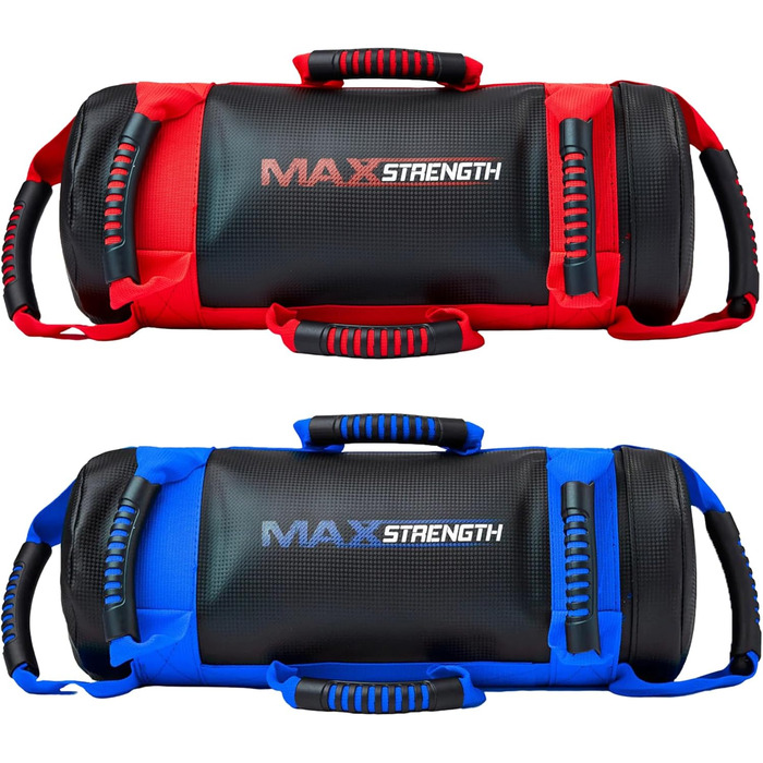 Груша MaxStrength з наповнювачем 10 кг, кросфіт/ММА, чорна/червона