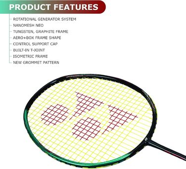 Ракетка для бадмінтону YONEX Astrox 38S (смарагд-зелена)