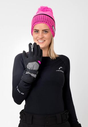 Жіночі рукавички Reusch Hellen R-TEX XT 7771 Blck/Blck Melang/Pink Glo 8