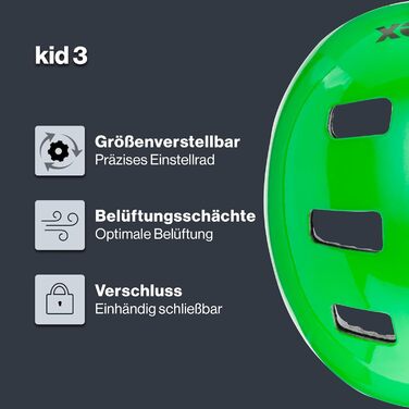 Дитячий велосипедний шолом Uvex Kid 3, міцний, вентиляція, регулювання розміру