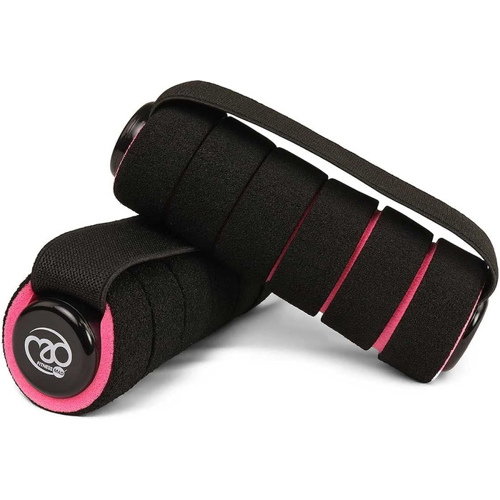 Гантелі Fitness Mad Pro 0,5 кг рожеві – для фітнесу, неопрен