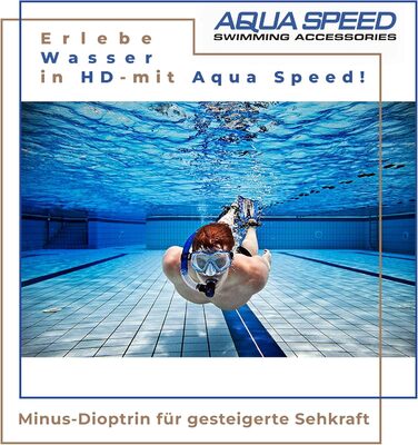 Окуляри Aqua Speed за рецептом OPTIC PRO / 18 для дайвінгу