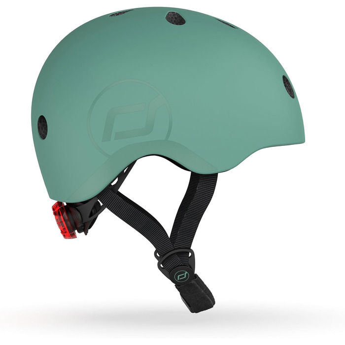 Дитячий шолом Scoot and Ride з регульованими ремінцями, матовим покриттям, розміри S/M, LED-ліхтарем і м’якою флісовою підкладкою для безпеки