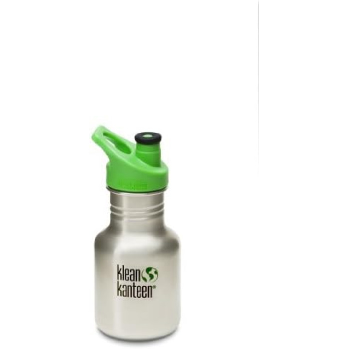 Пляшка для води Klean Kanteen 355 мл Kid Classic зі спортивним ковпачком - кольори та мотиви на вибір, з іменним гравіюванням