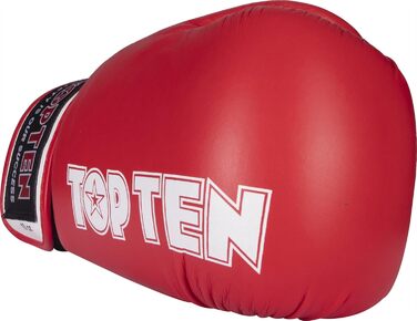 Боксерські рукавички TOP TEN Fight, для змагань, шкіряні