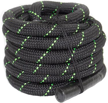 Мотузка POWRX Battle Rope Premium Ø38 мм, різні довжини, з тренуванням