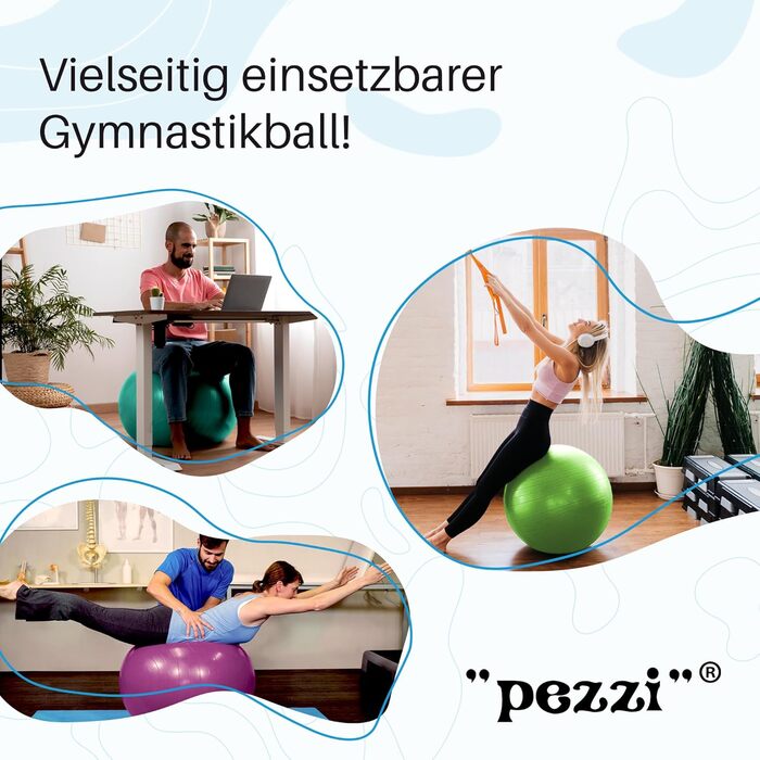 М'яч Pezzi MAXAFE 42 з Ball Bowl & Pump (75 см, Перлинно-Білий)