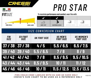 Набір для дорослих з апное / підводного плавання Cressi Pro Star Bag - Cressi італійська якість з 1946 року 43/44 чорний