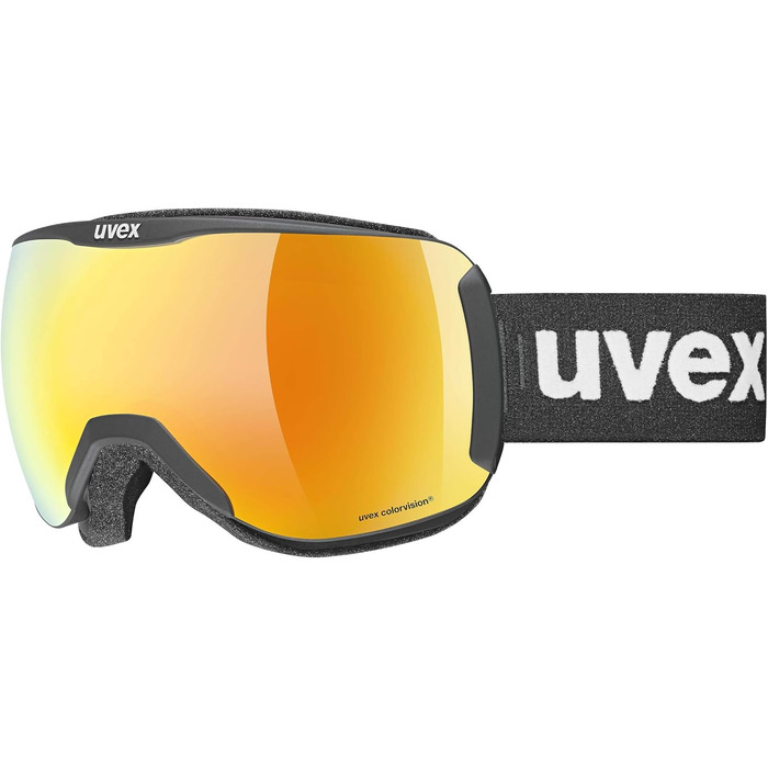 Лижні окуляри Uvex Unisex Downhill 2100 CV ( в упаковці) один розмір чорний килимок/оранжево-зелений